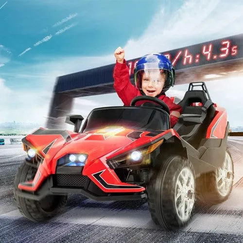 New 2025 | 12V Ride on Car | 2 Seater Kids Ride on Racing Sports Car | Slingshot | Upgraded | Remote | 4 Wheeler