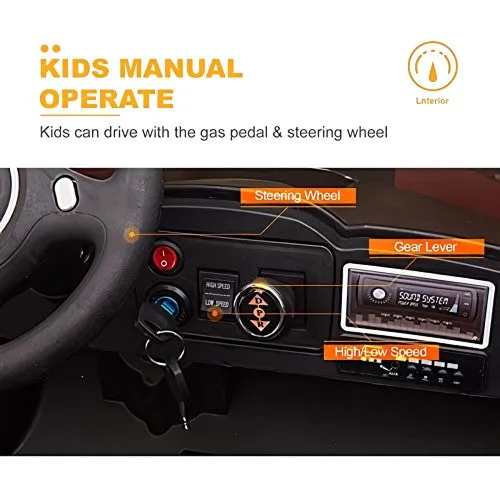 New 2025 | 12V Ride on Car | 2 Seater Kids Ride on Racing Sports Car | Slingshot | Upgraded | Remote | 4 Wheeler