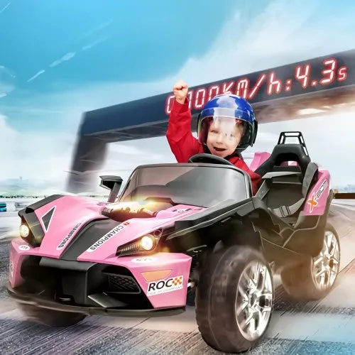 New 2025 | 12V Ride on Car | 2 Seater Kids Ride on Racing Sports Car | Slingshot | Upgraded | Remote | 4 Wheeler