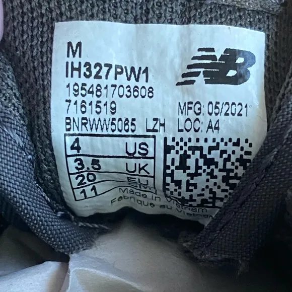 New Balance 327 Toddler Sneakers - SZ 4 C