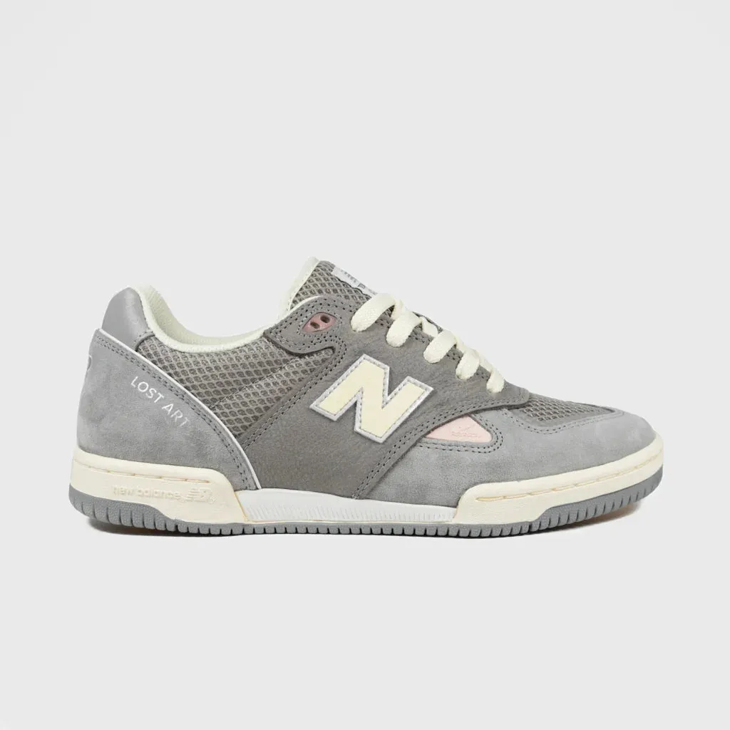 New Balance Numeric Tom Knox 600 X Lost Art Skateboard Shoes - Sea Salt / Grey