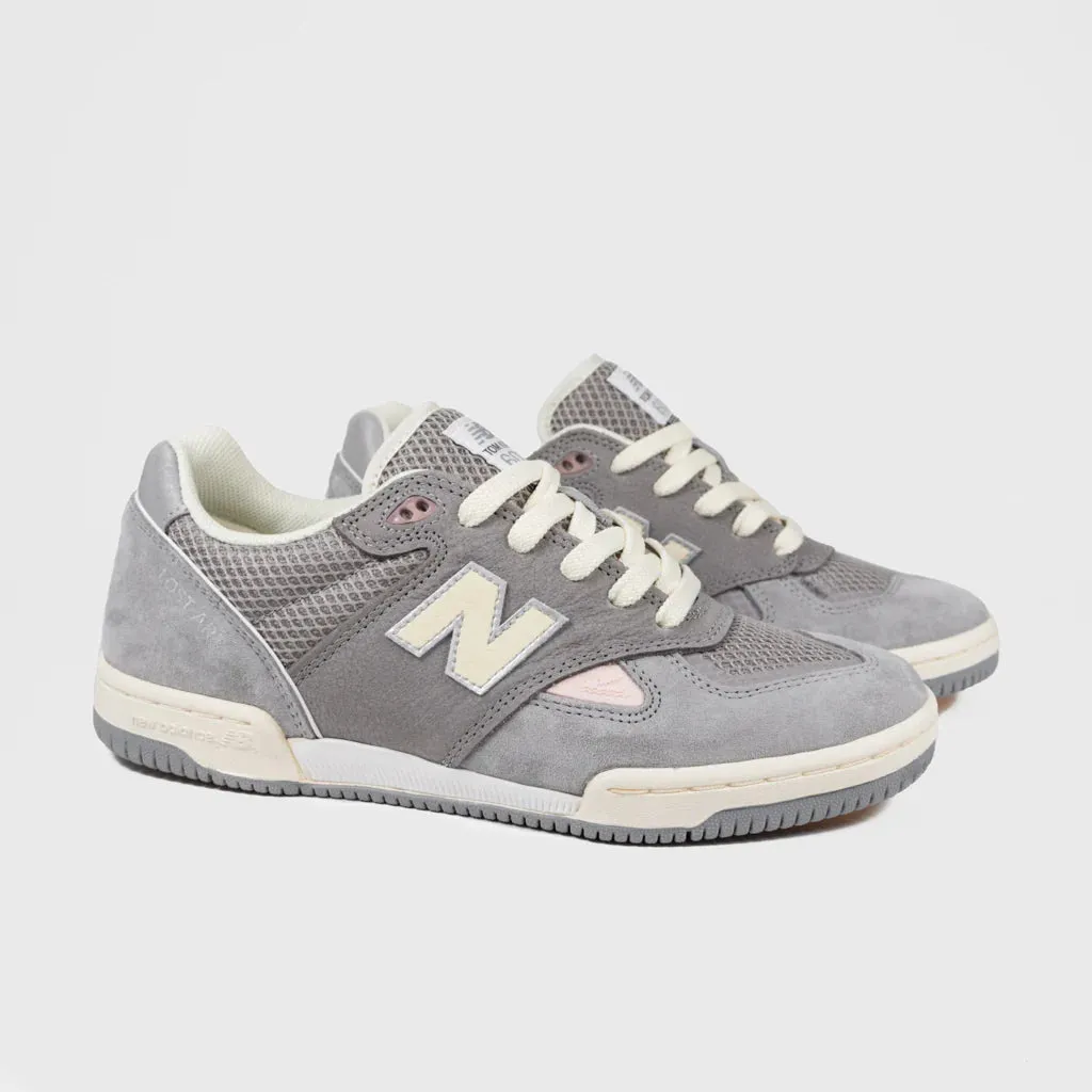 New Balance Numeric Tom Knox 600 X Lost Art Skateboard Shoes - Sea Salt / Grey