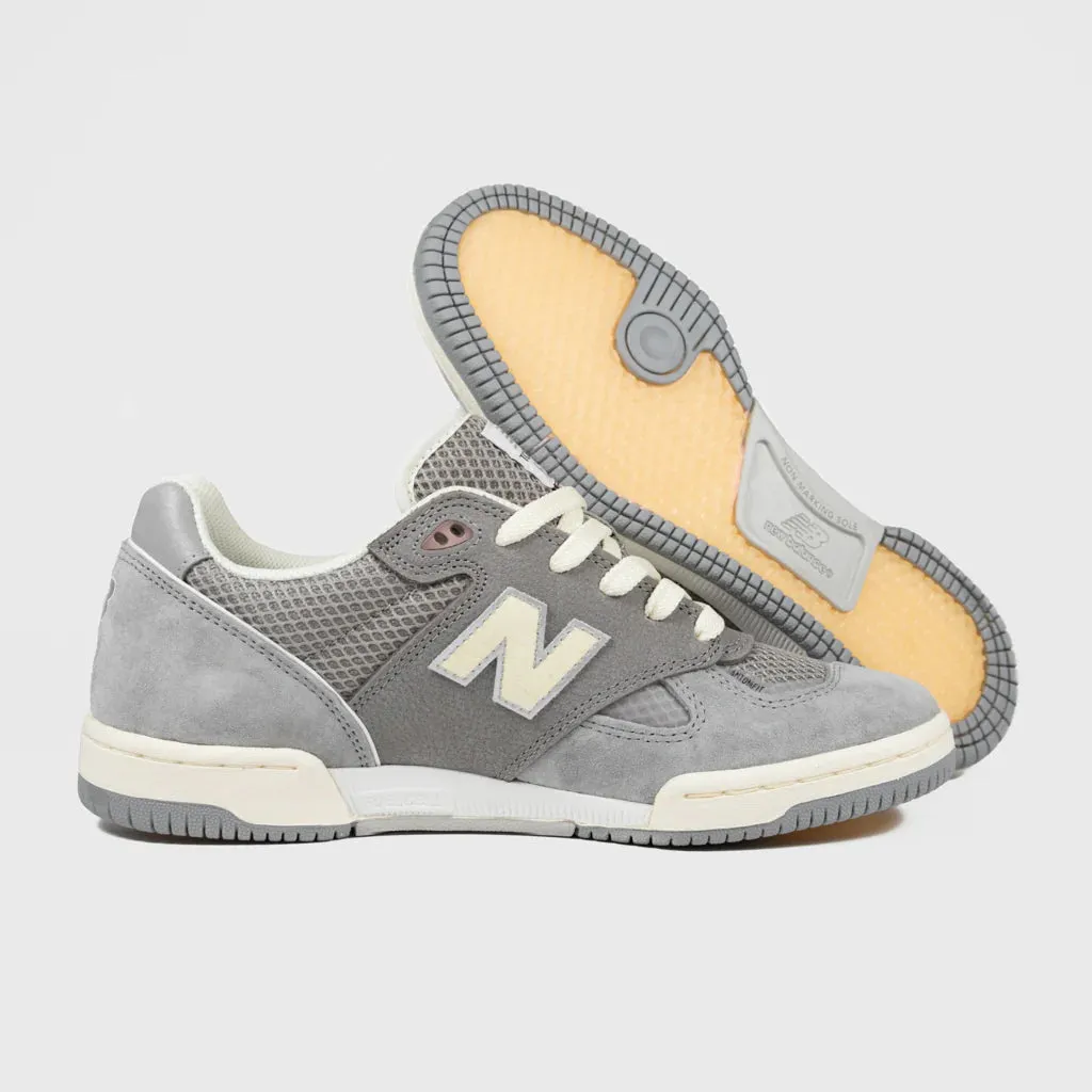 New Balance Numeric Tom Knox 600 X Lost Art Skateboard Shoes - Sea Salt / Grey