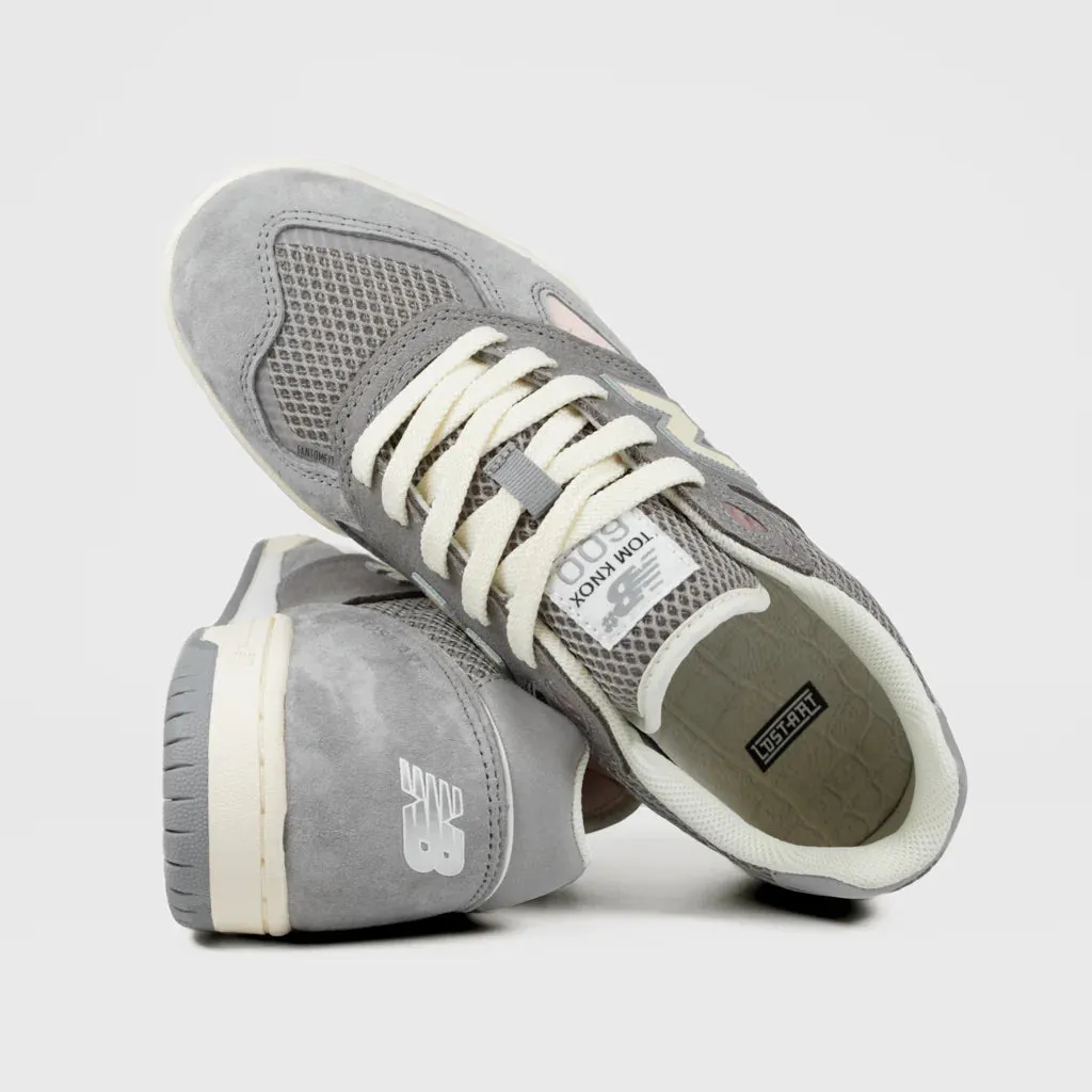 New Balance Numeric Tom Knox 600 X Lost Art Skateboard Shoes - Sea Salt / Grey