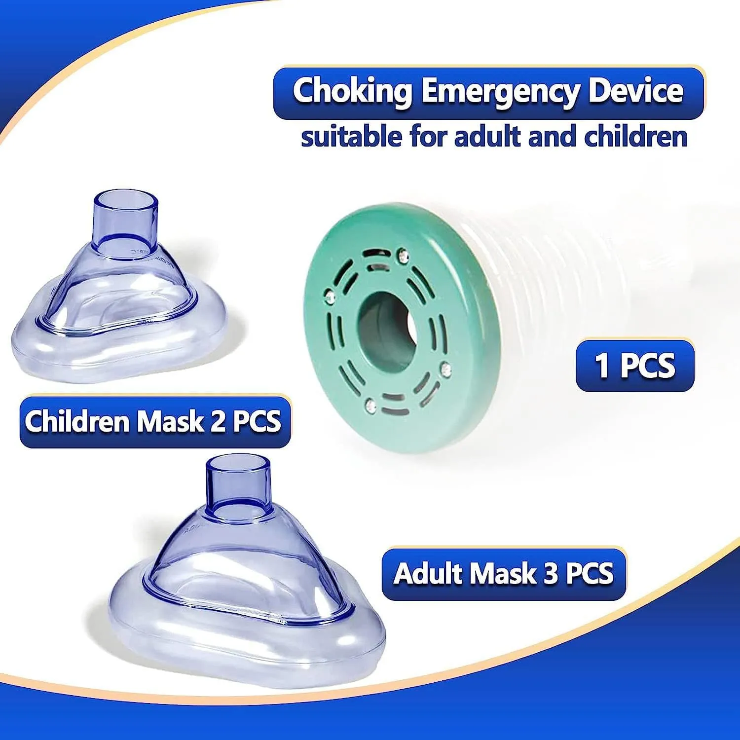 NEW Choking Rescue Device for Adults and Kids, Portable First Aid Choking Device, Choking Emergency Device Training Model, Anti Choking Device for Indoor and Outdoor
