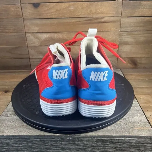 Nike Solarsoft Moccasin Mens Size 11 Red White Breathable 555301-614 Sneakers