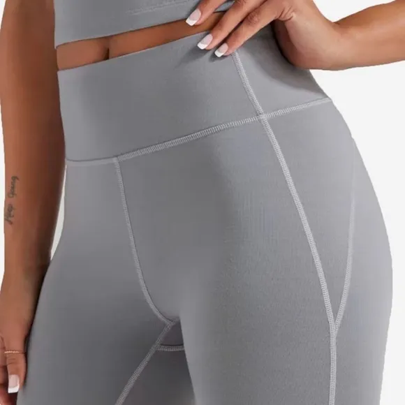 NWT Allbirds Womens Natural Bike Shorts Merino Wool Blend Grey