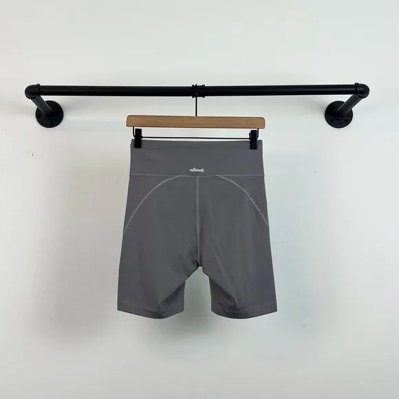NWT Allbirds Womens Natural Bike Shorts Merino Wool Blend Grey