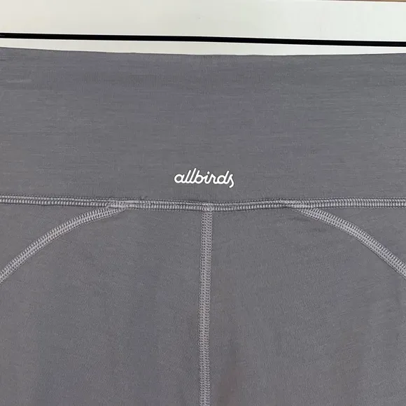 NWT Allbirds Womens Natural Bike Shorts Merino Wool Blend Grey