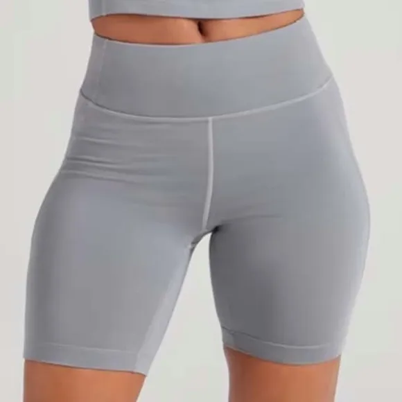 NWT Allbirds Womens Natural Bike Shorts Merino Wool Blend Grey