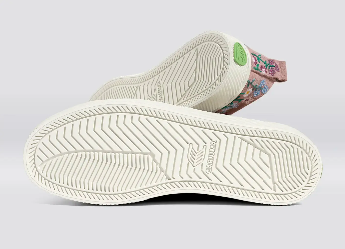 OCA Low Rose Suede Embroidered Flowers Sneaker Women