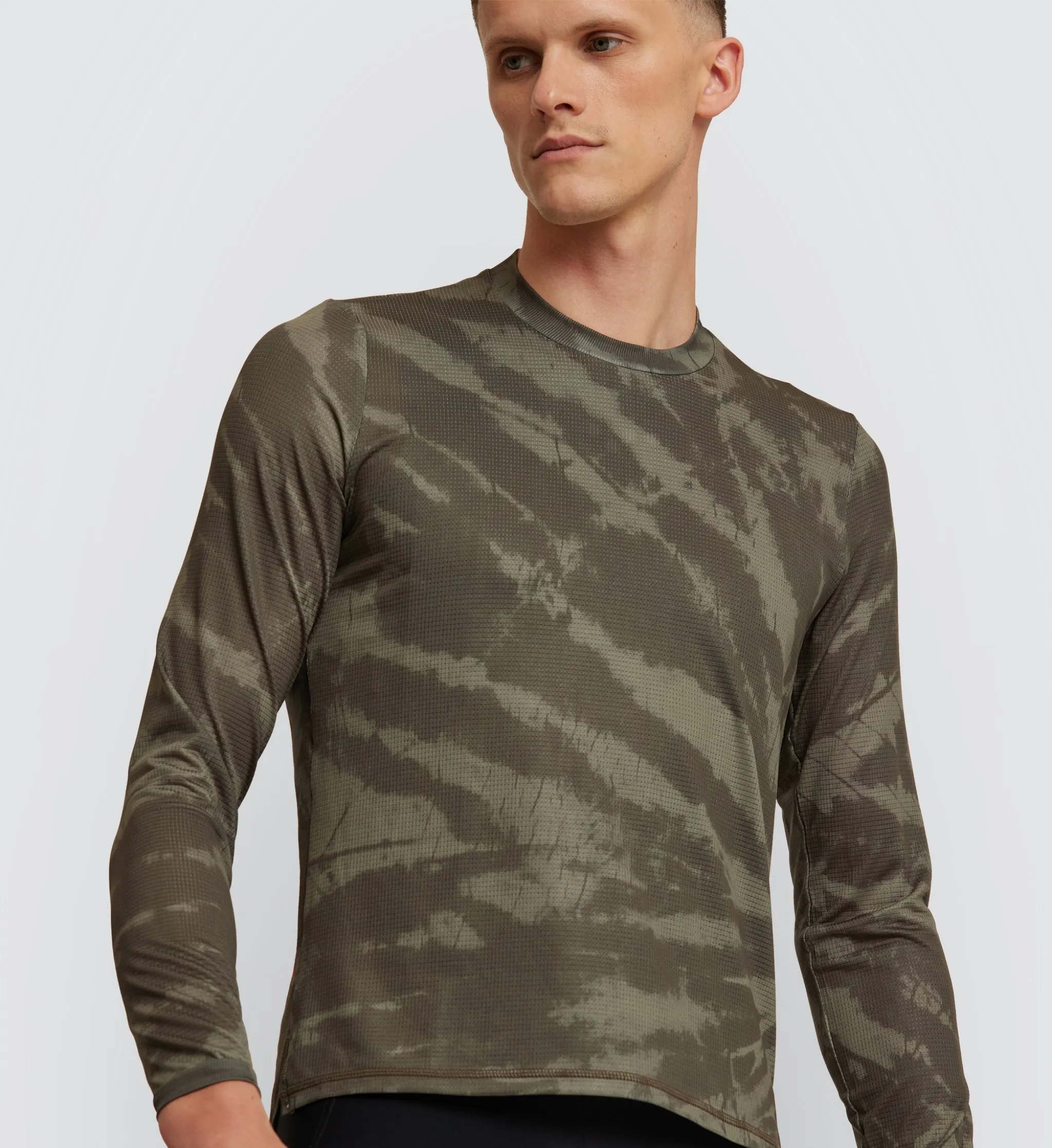 Off Grid / Gravel Tech LS Tee - Khaki Dye
