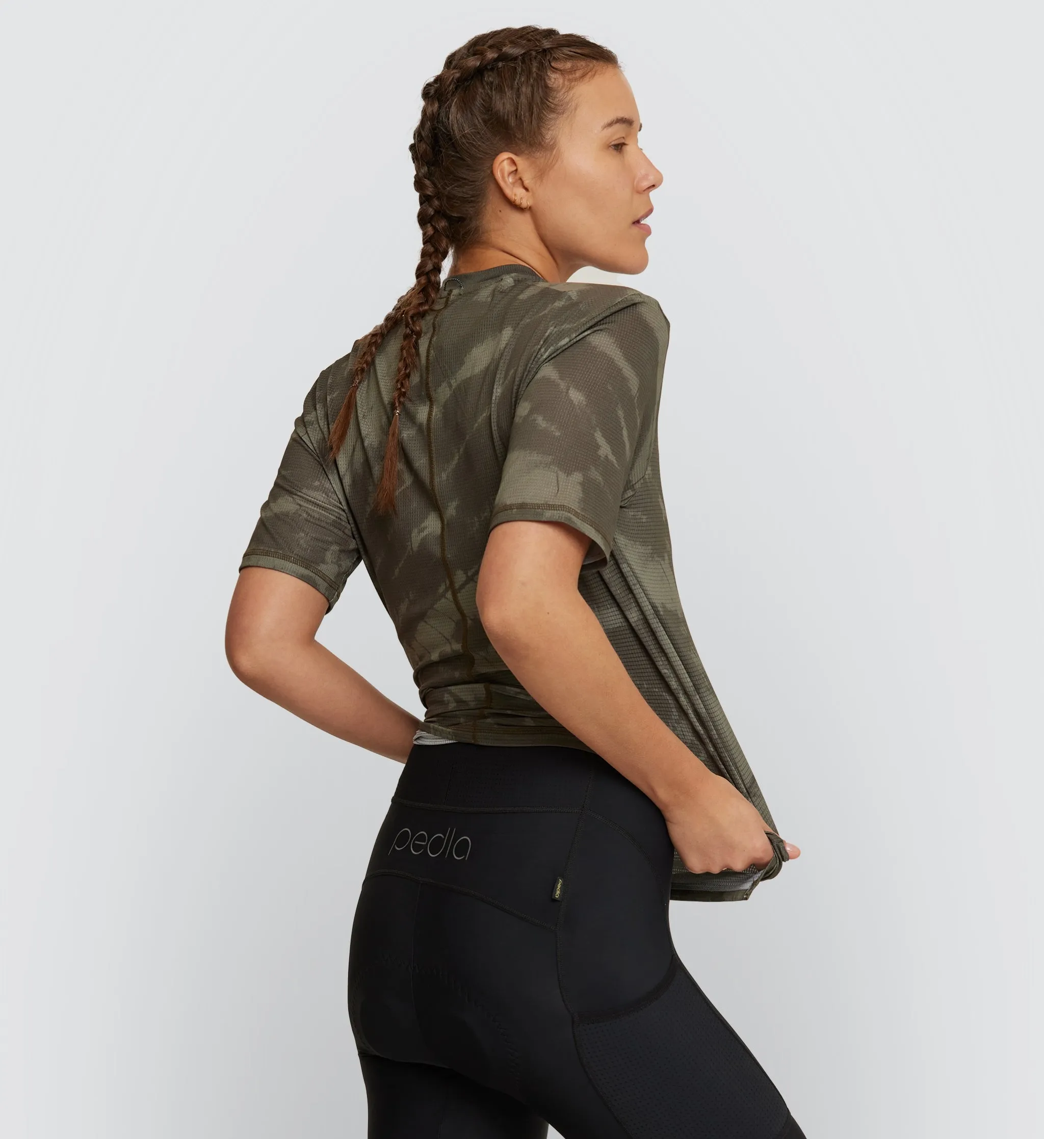 Off Grid / Gravel Tech LS Tee - Khaki Dye