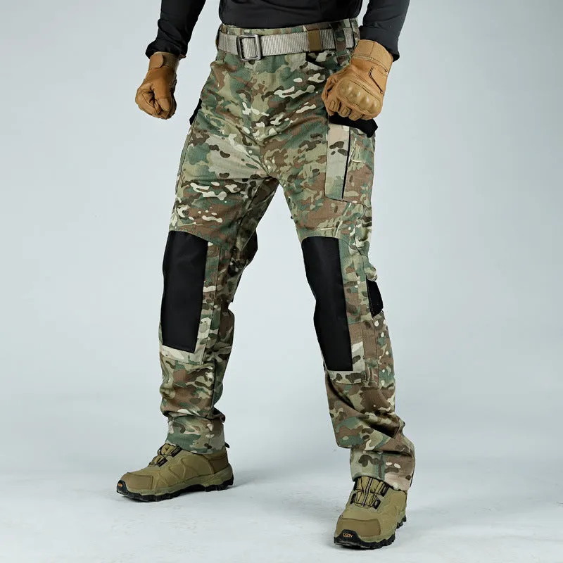 Outdoor CP Training Wear Resistant Split Joint Loose Men's Pants