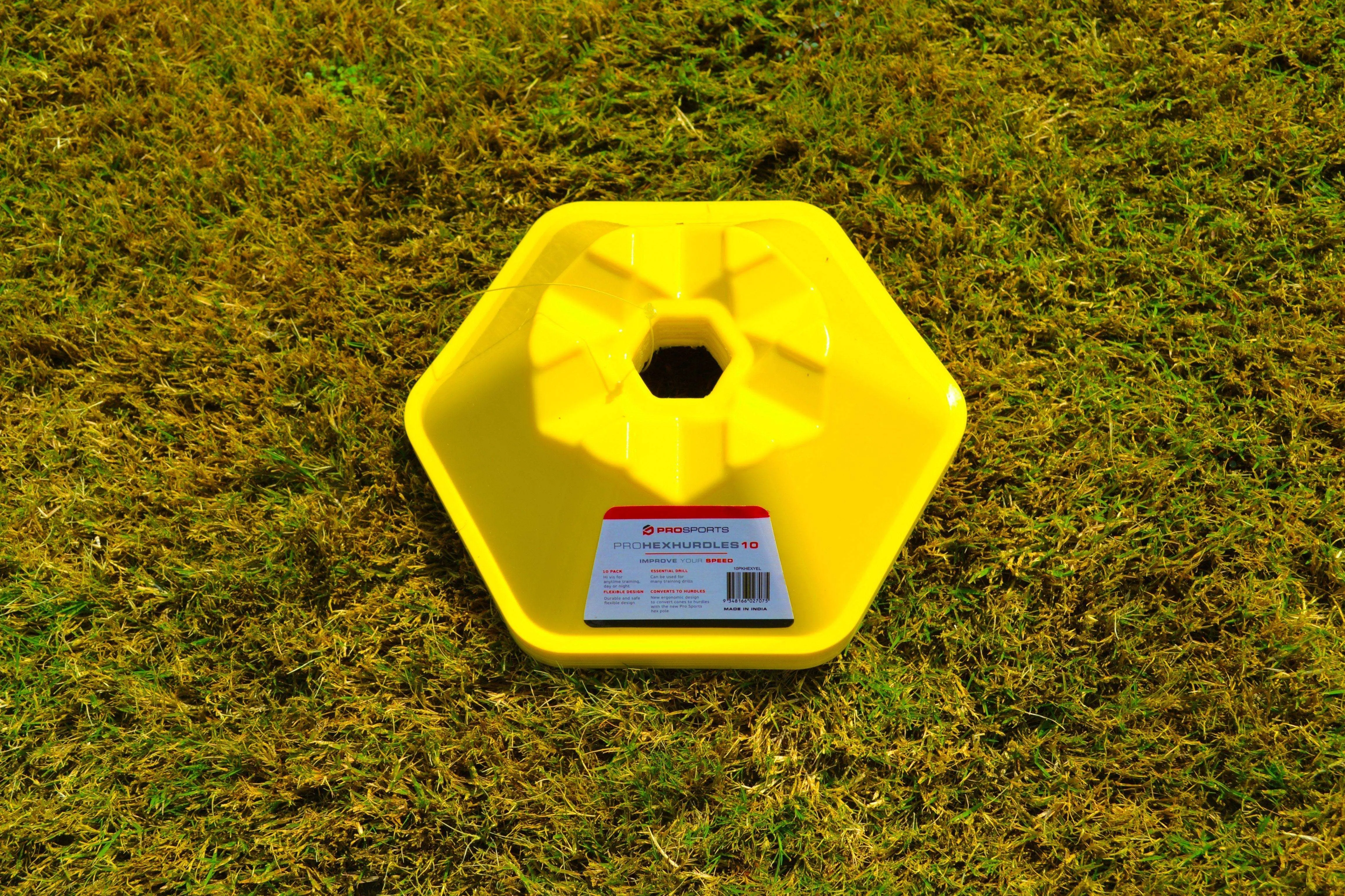 Pack of 10 Hexagonal Cones - Ideal for Marking the Training Field