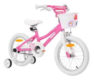 Pedal Hoot Alloy 16” Kids Bike Pink/White