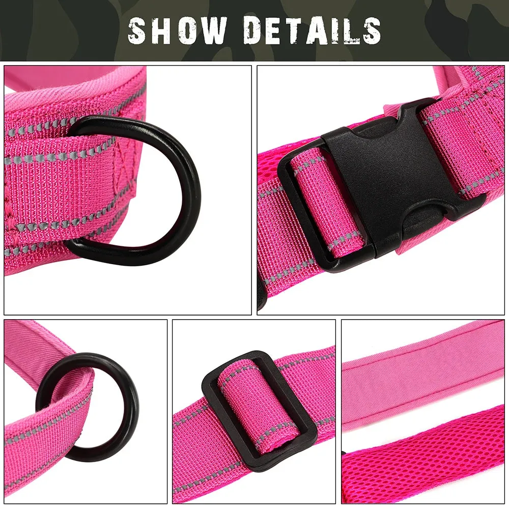 Personalized Dog Military Tactical Reflective Nylon Dog Harness | Customizable Training Vest for Medium and Large Dogs