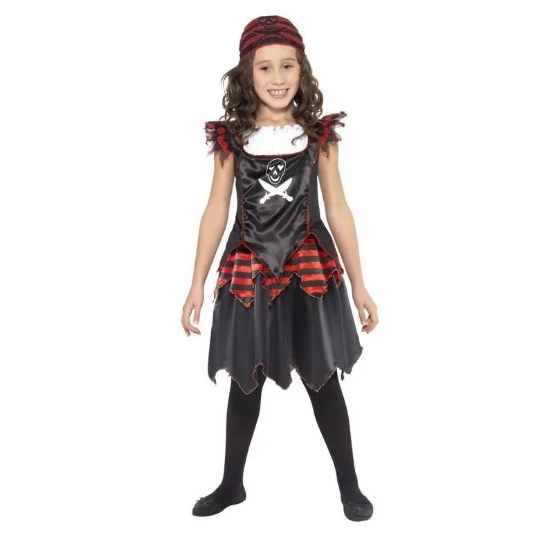 Pirate Skull & Crossbones Girl Costume