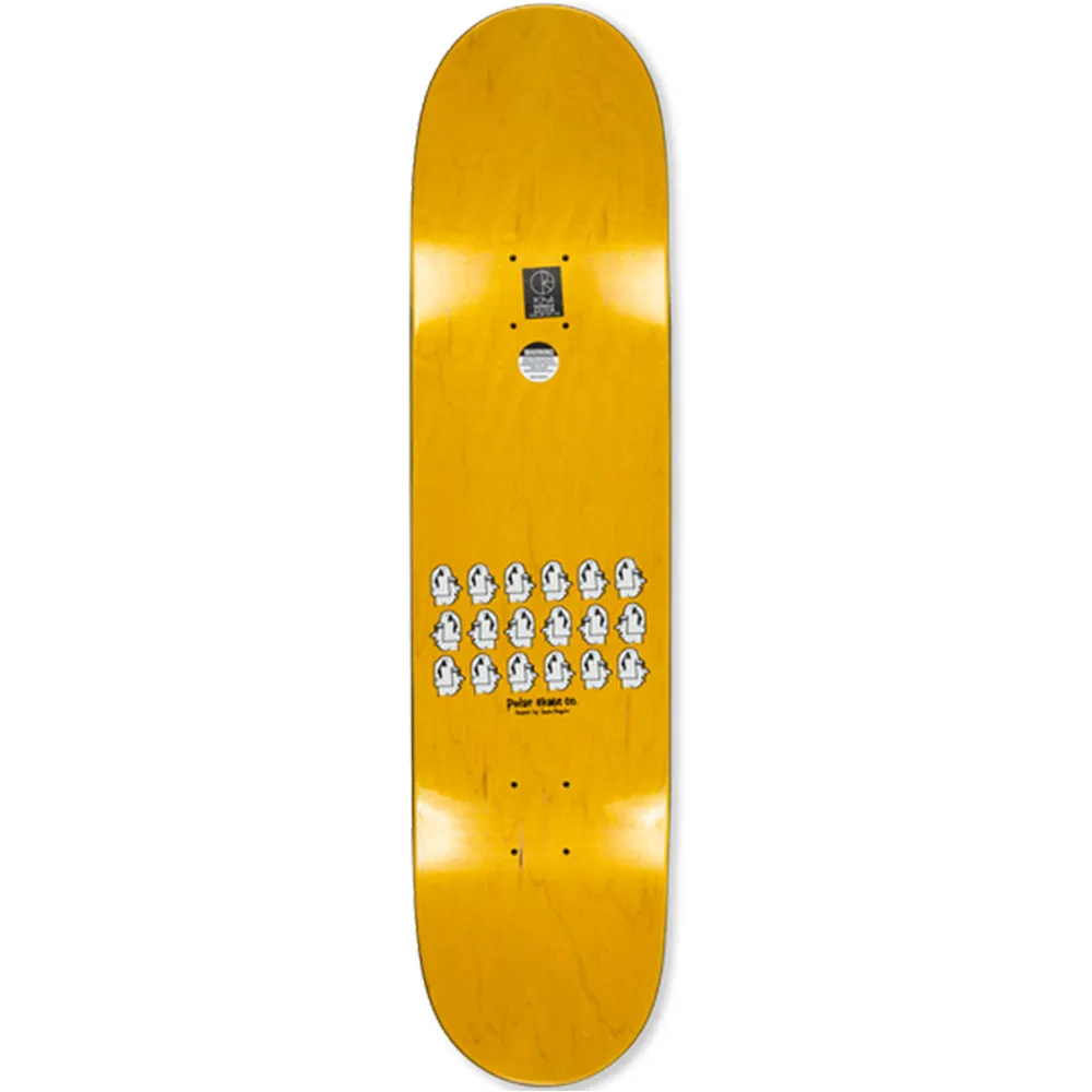 Polar Skate Co Dane Brady Mia Orange Skateboard Deck 8.5"
