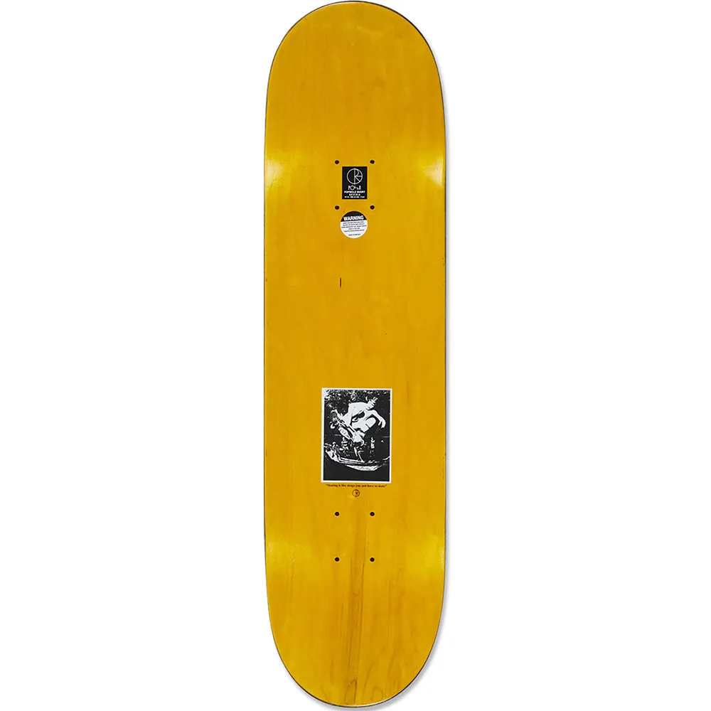 Polar Skate Co David Stenström Tape and Panther White Skateboard Deck 8.75"