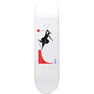 Polar Skate Co Shin Sanbongi Backside Noseblunt White Skateboard Deck 7.875"