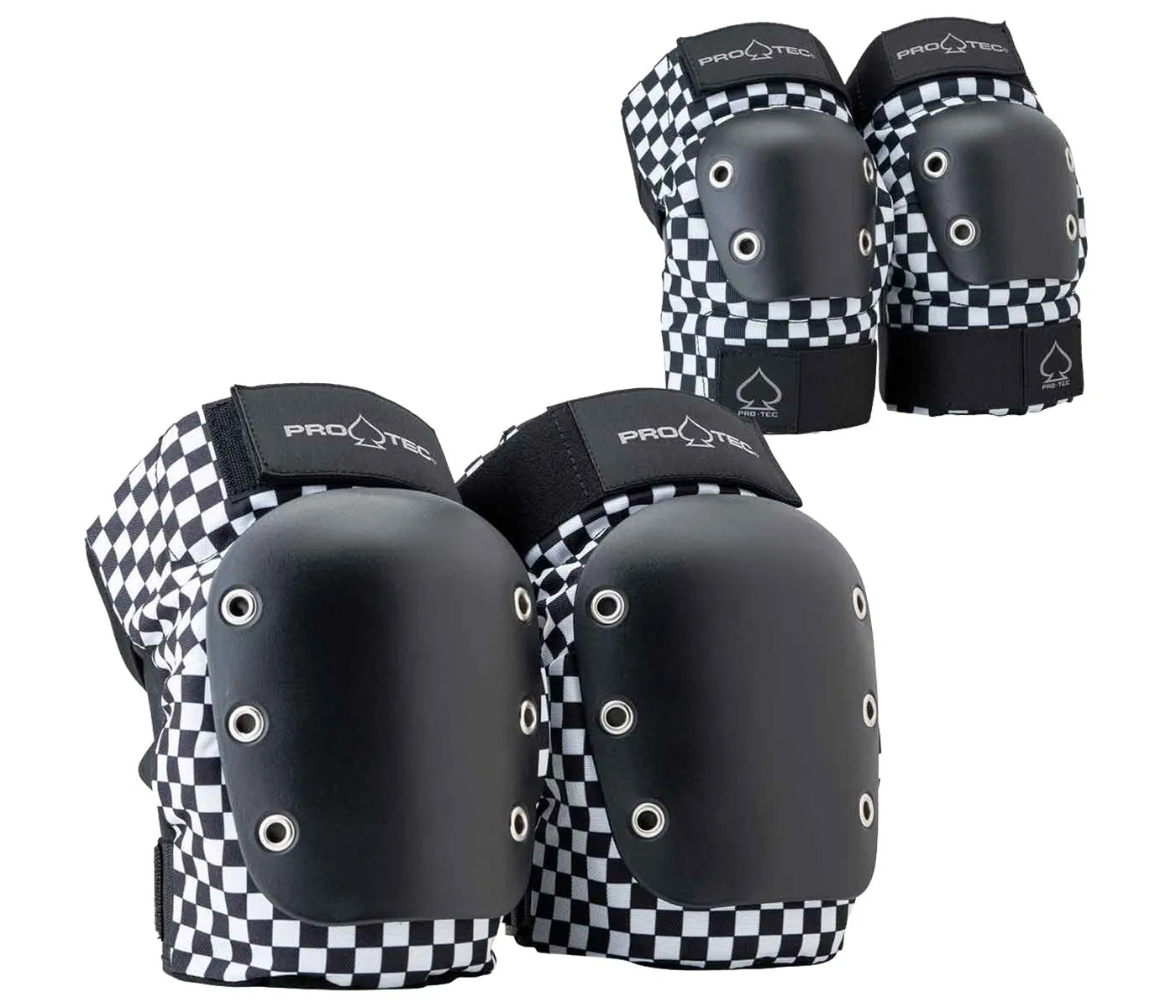 Protec Street Knee/Elbow Open Back Checkered