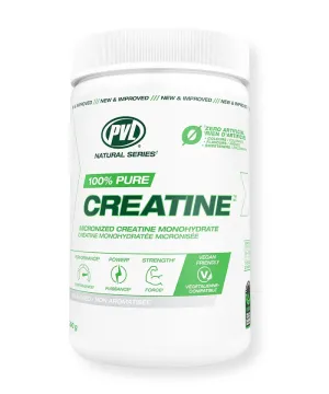 PVL Pure Creatine Monohydrate, 300 Grams, Unflavoured