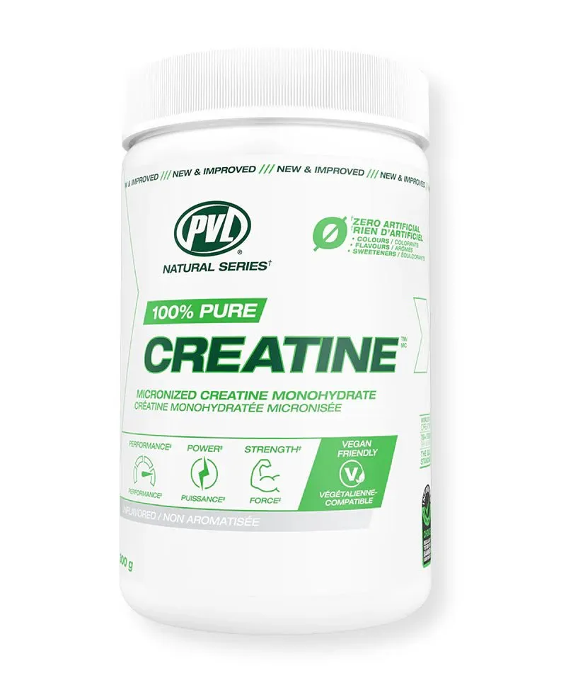 PVL Pure Creatine Monohydrate, 300 Grams, Unflavoured