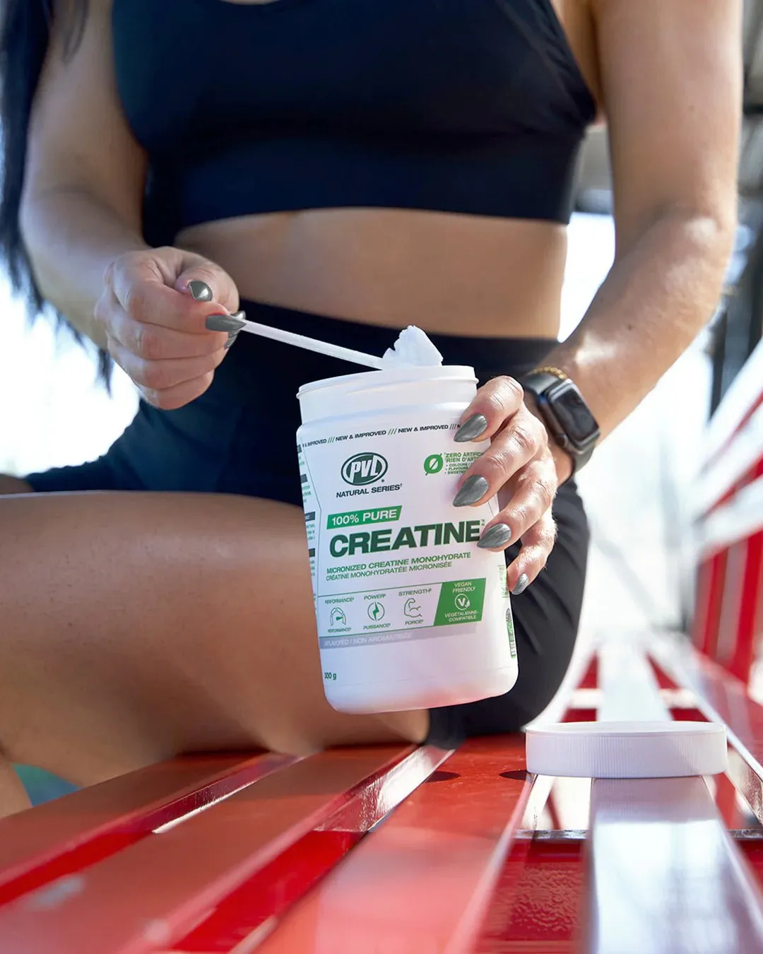 PVL Pure Creatine Monohydrate, 300 Grams, Unflavoured
