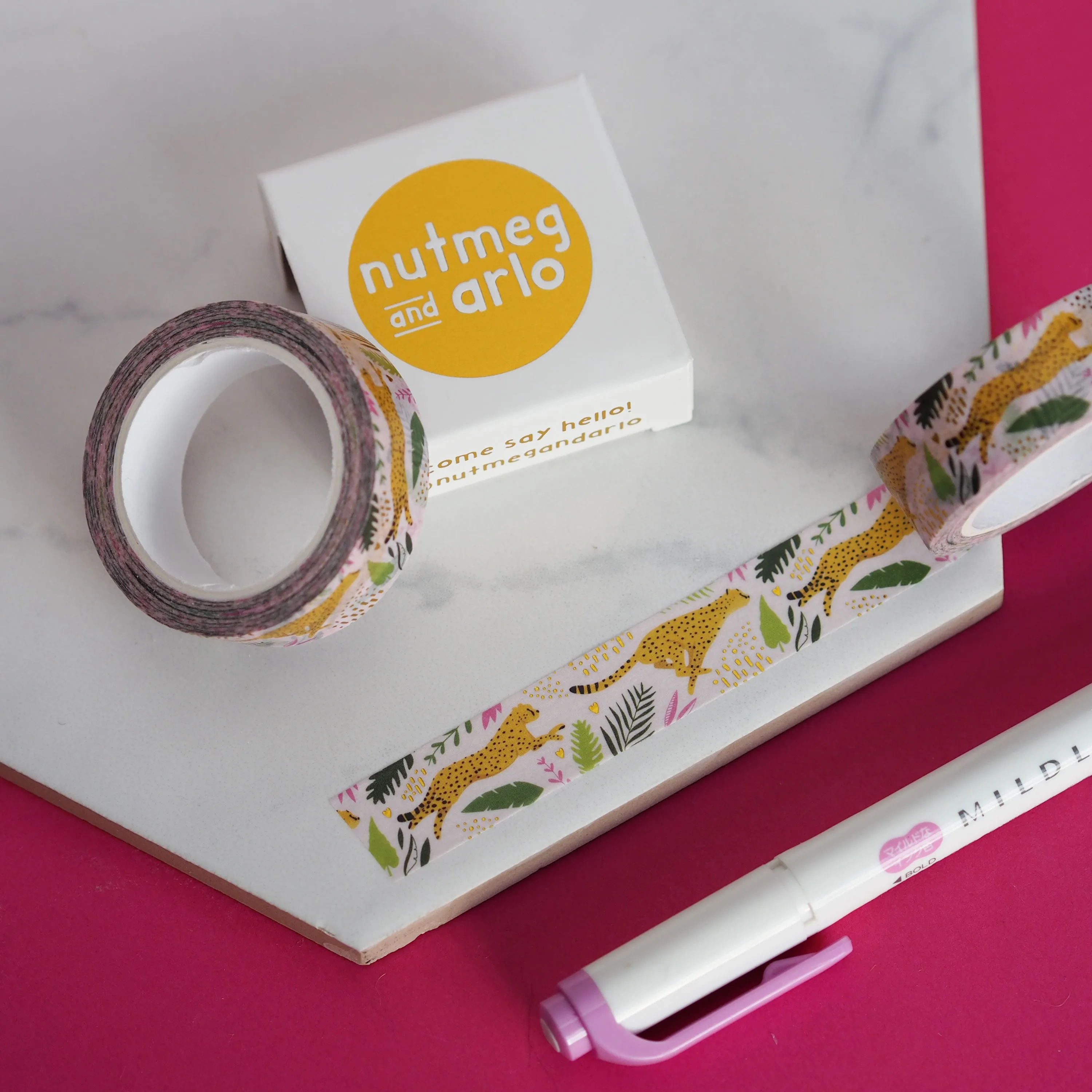 Racing Cheetahs Washi Tape
