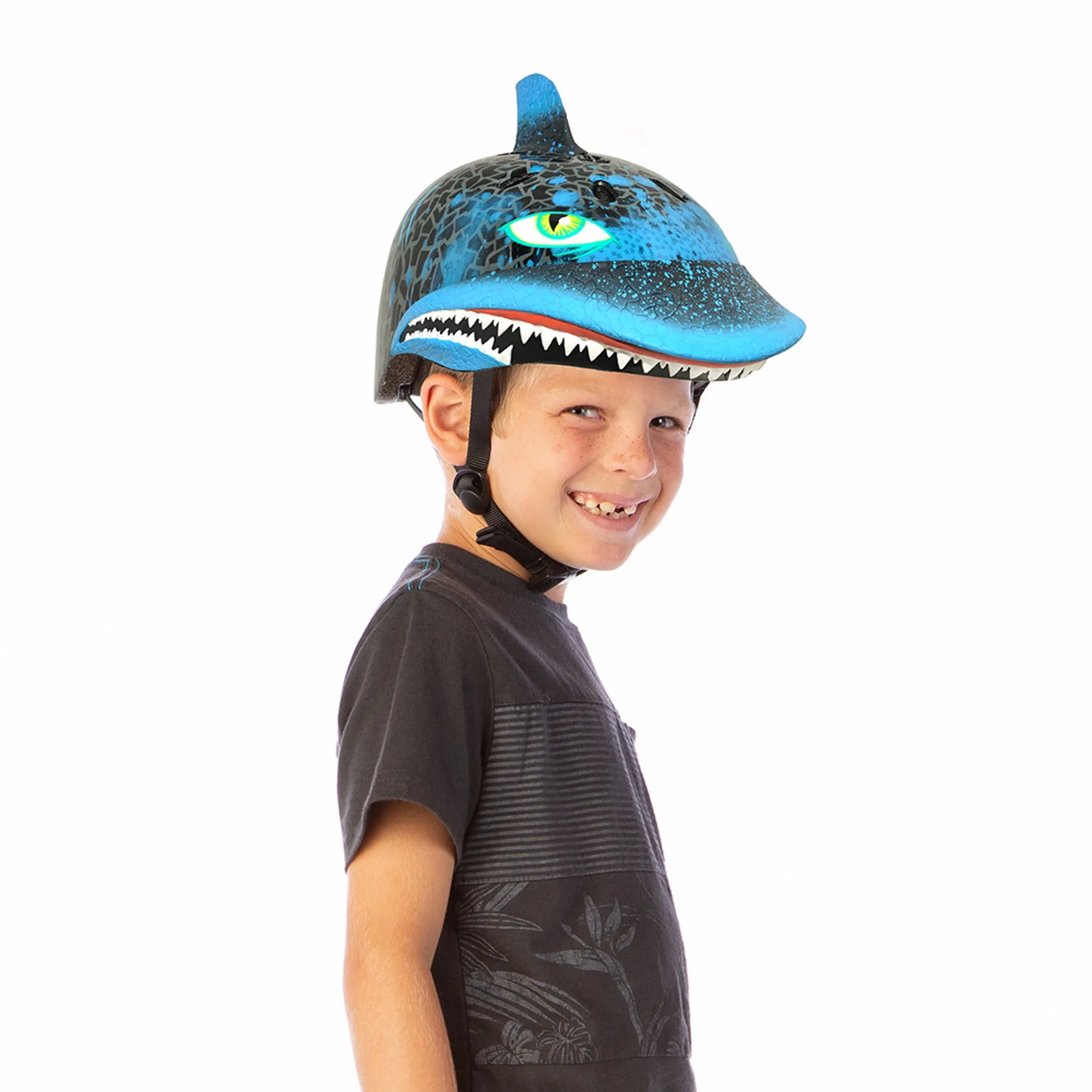 Raskullz Shark Attax Black Child Helmet