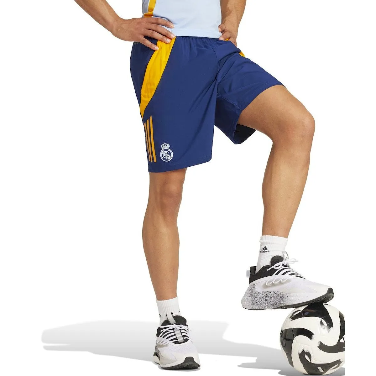 Real Madrid white/blue players training Soccer set 2024/25 - Adidas