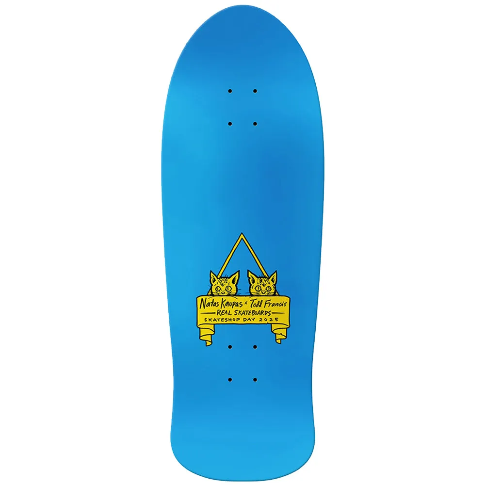 Real Natas SSD Panther Guest Wheels Blue Skateboard Deck 10.8"
