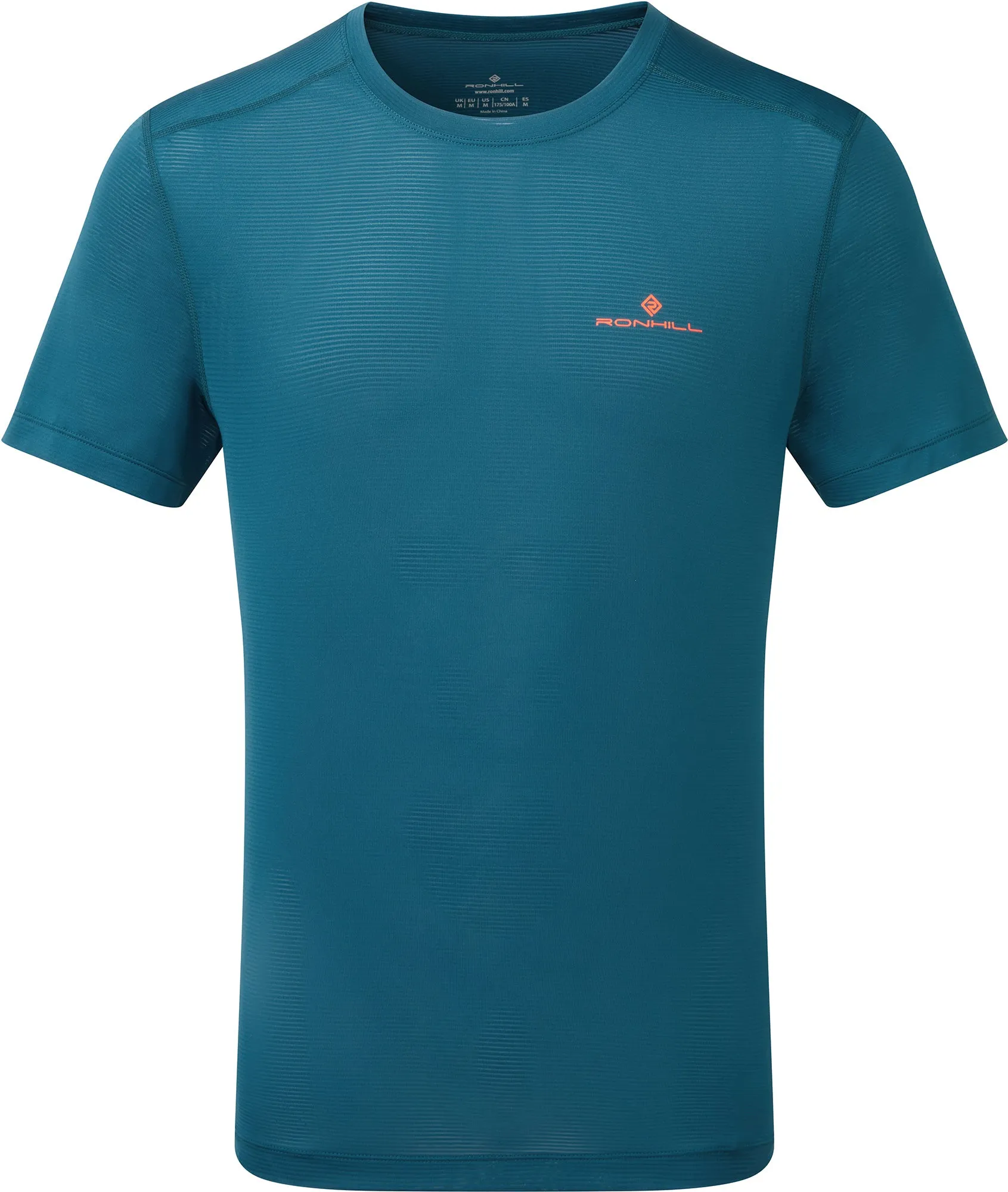 Ronhill Tech Short Sleeve Mens Running Top - Blue