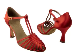 S9177 Coffee Red Satin