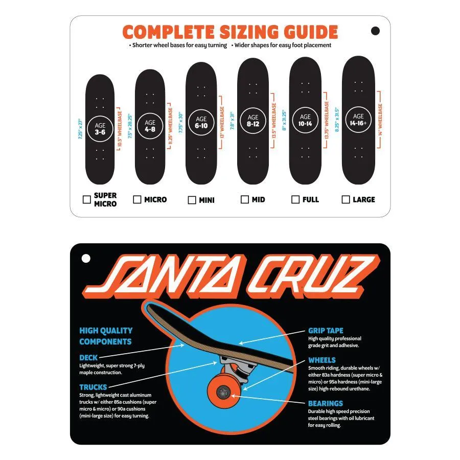 Santa Cruz Classic Dot 8.0" Full Skateboard Complete