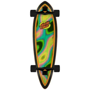 Santa Cruz - Oval Flame Lava Dot Pintail Cruiser 9.2 Complete Skateboard