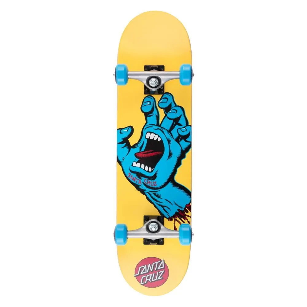 Santa Cruz Screaming Hand Yellow Complete Skateboard - 7.75"