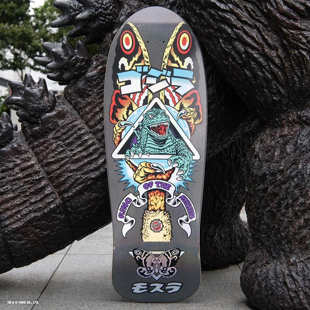 Santa Cruz x Godzilla Mothra Natas Skateboard Deck - 10.538"