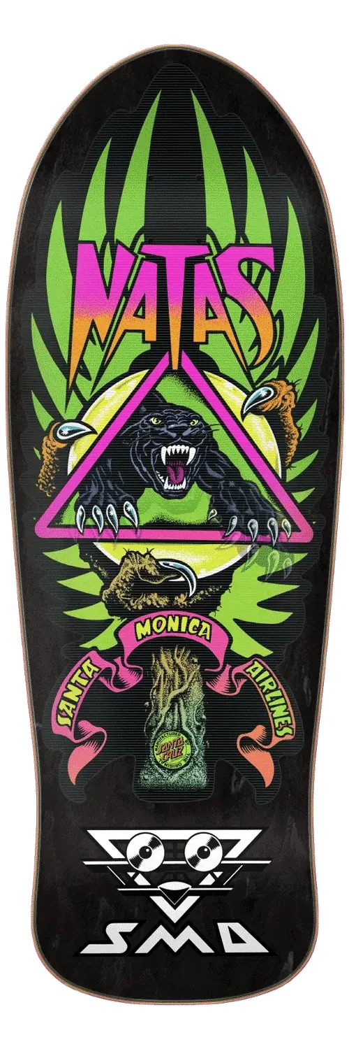 Santa Monica Airlines - Natas Kaupas Panther Lenticular 10.538 Reissue Skateboard Deck