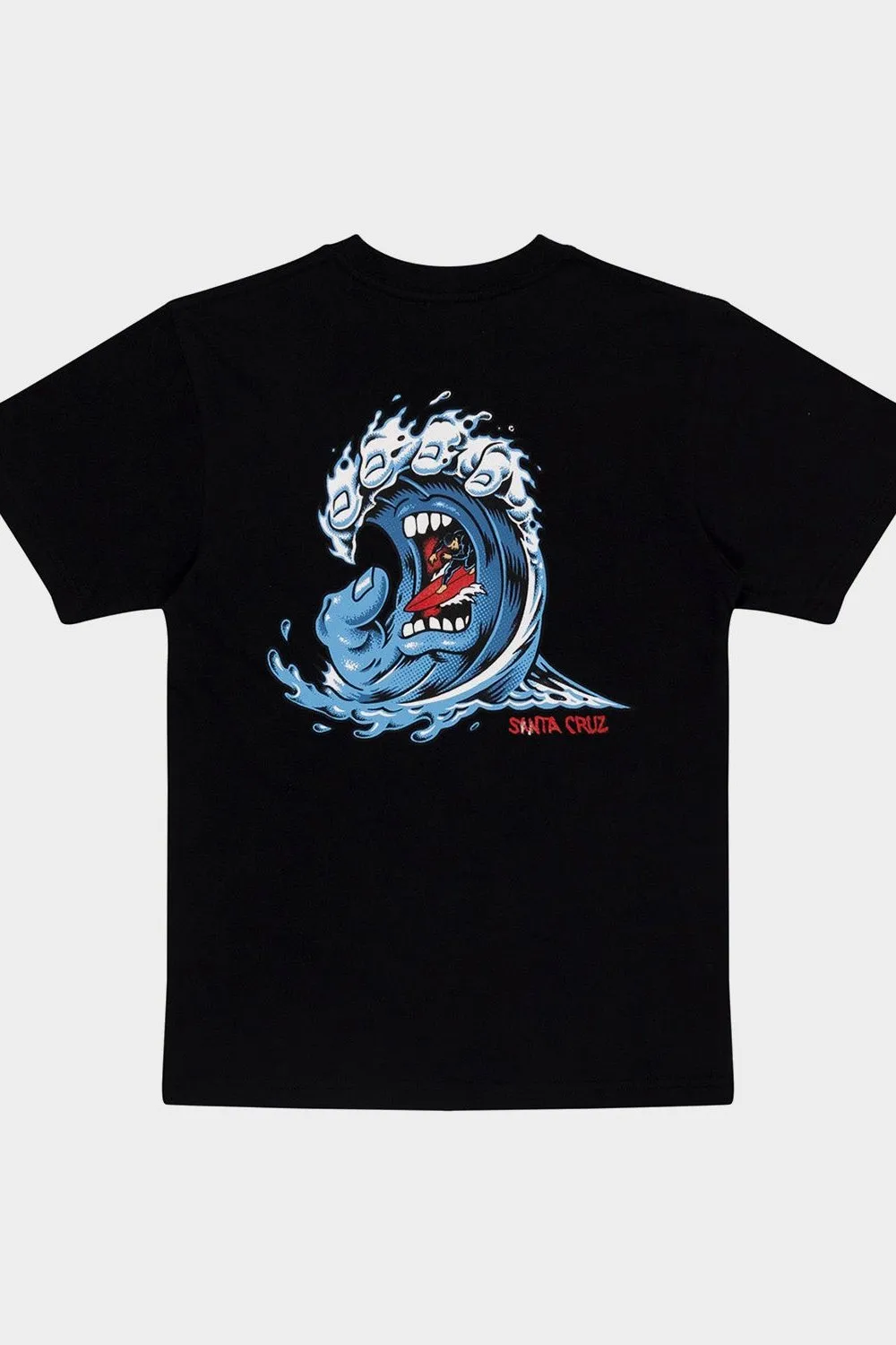 Screaming Waves Front Tee | Black