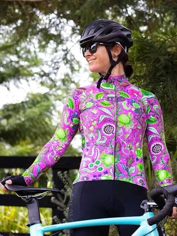 Secret Garden Women's Winter Long Sleeve Jersey Pink