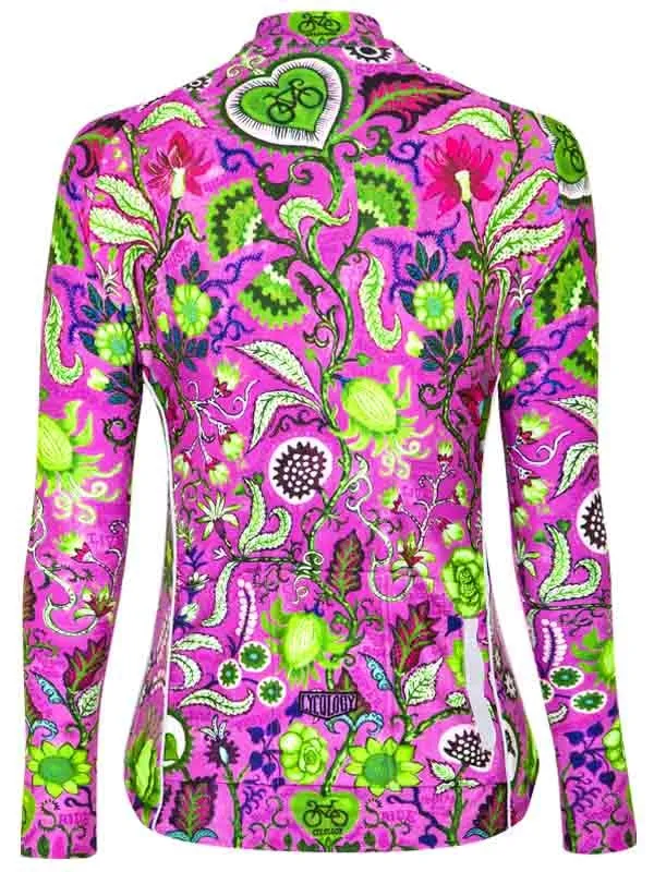 Secret Garden Women's Winter Long Sleeve Jersey Pink