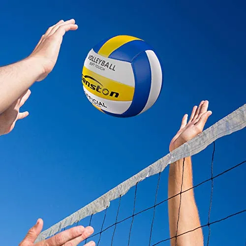 Senston Soft Volleyball - Waterproof Indoor/Outdoor for Beach Play, Game,Gym,Training Official Size 5