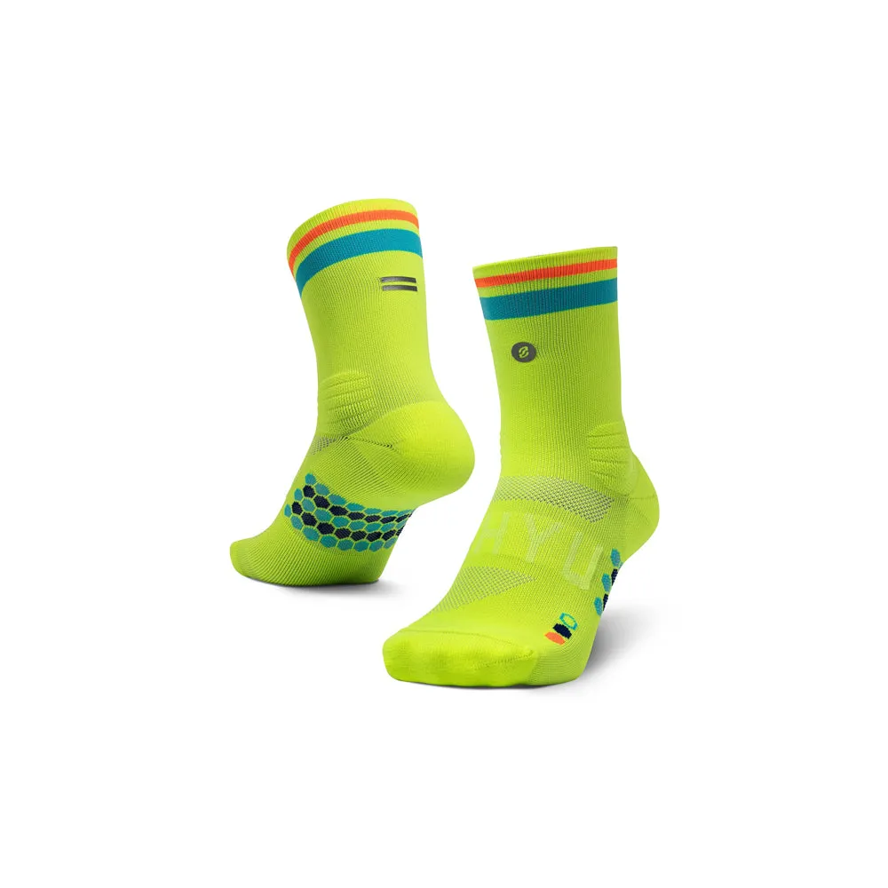 Shyu Racing Running Socks - Volt/Pacific/Orange