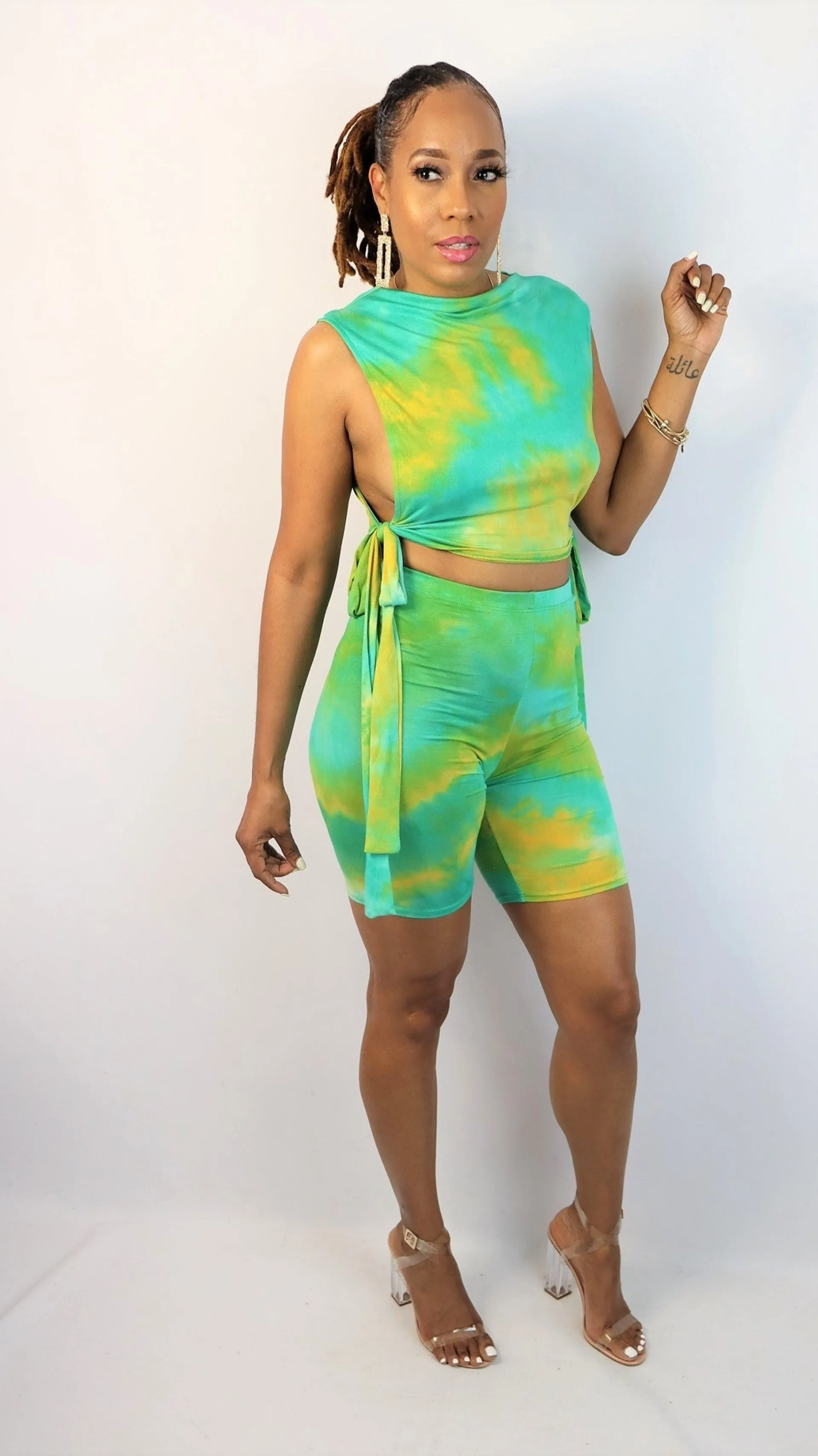 Side Eye Short Set | Green
