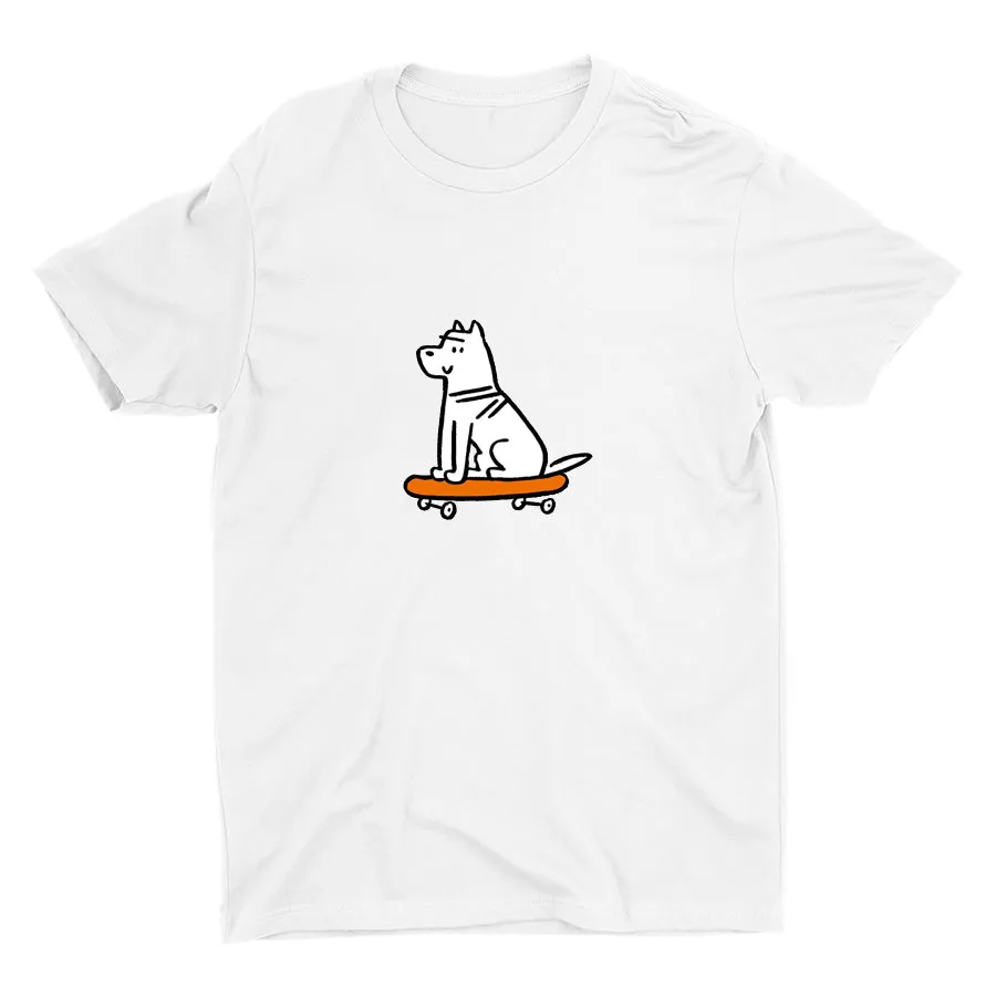 Skateboard Dog Cotton Tee
