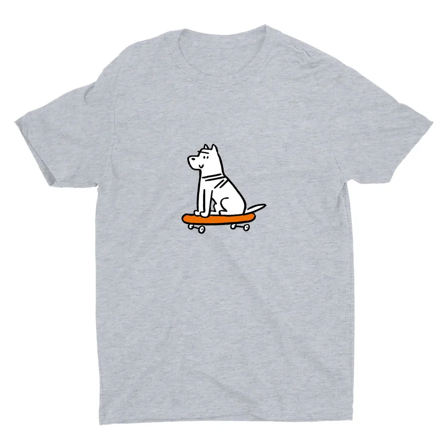 Skateboard Dog Cotton Tee