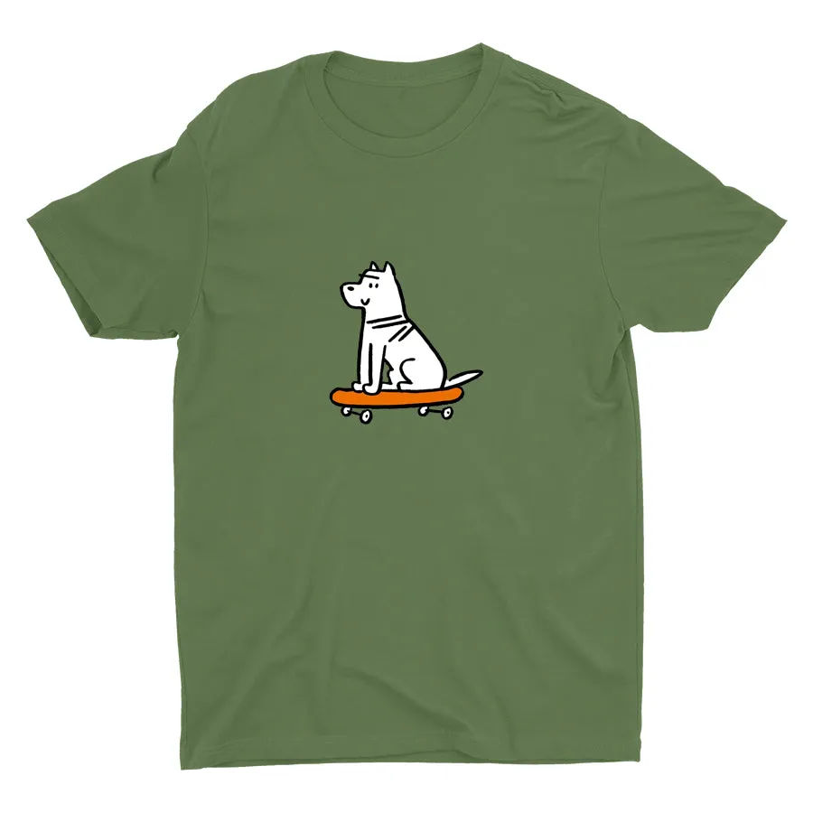 Skateboard Dog Cotton Tee