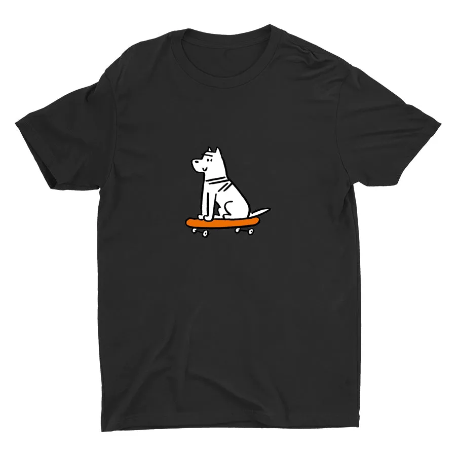 Skateboard Dog Cotton Tee